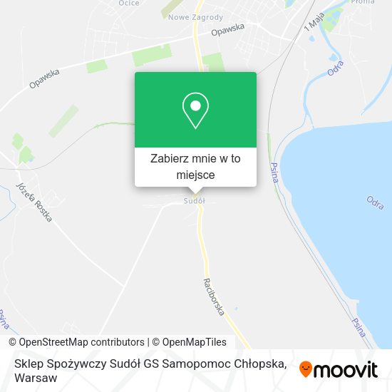 Mapa Sklep Spożywczy Sudół GS Samopomoc Chłopska