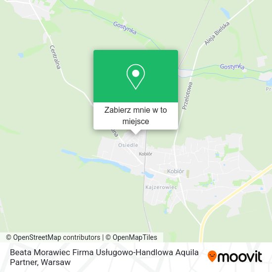 Mapa Beata Morawiec Firma Usługowo-Handlowa Aquila Partner