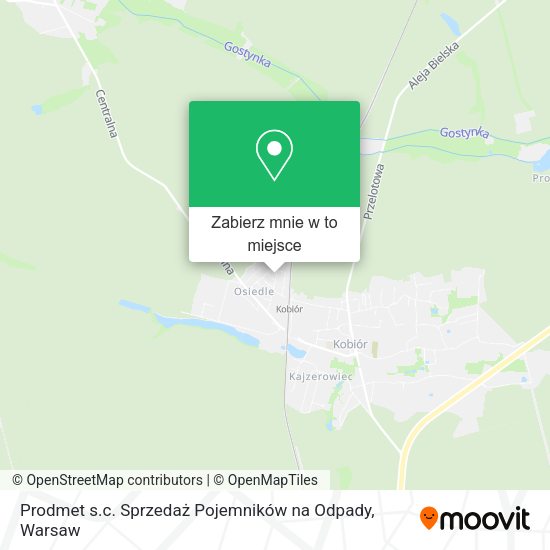 Mapa Prodmet s.c. Sprzedaż Pojemników na Odpady