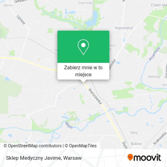 Mapa Sklep Medyczny Javime