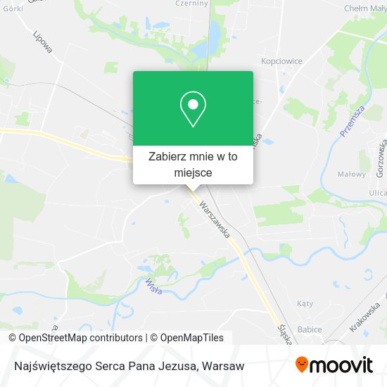 Mapa Najświętszego Serca Pana Jezusa