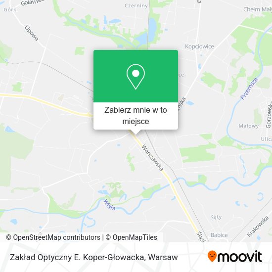 Mapa Zakład Optyczny E. Koper-Głowacka