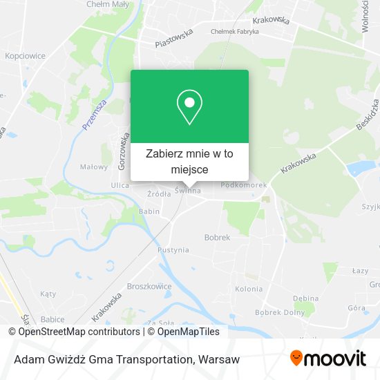 Mapa Adam Gwiżdż Gma Transportation