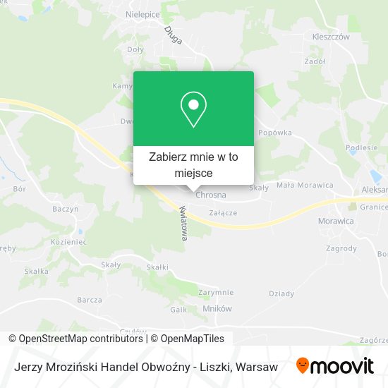 Mapa Jerzy Mroziński Handel Obwoźny - Liszki