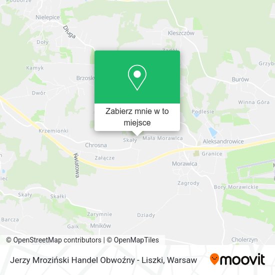 Mapa Jerzy Mroziński Handel Obwoźny - Liszki