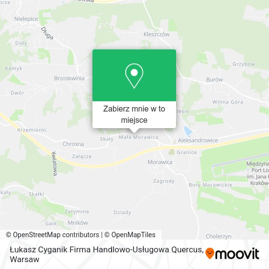 Mapa Łukasz Cyganik Firma Handlowo-Usługowa Quercus