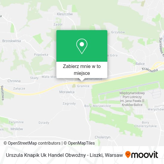 Mapa Urszula Knapik Uk Handel Obwoźny - Liszki