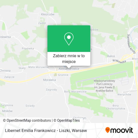 Mapa Libernet Emilia Frankowicz - Liszki