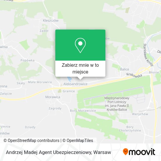 Mapa Andrzej Madej Agent Ubezpieczeniowy