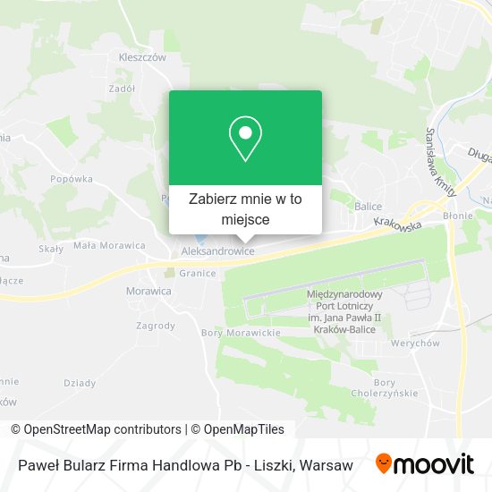 Mapa Paweł Bularz Firma Handlowa Pb - Liszki