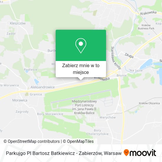 Mapa Parkujgo Pl Bartosz Batkiewicz - Zabierzów