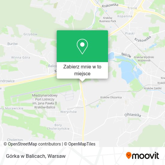 Mapa Górka w Balicach