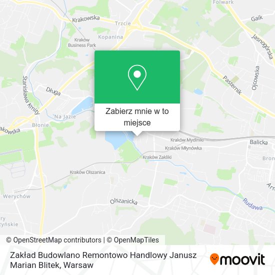 Mapa Zakład Budowlano Remontowo Handlowy Janusz Marian Blitek