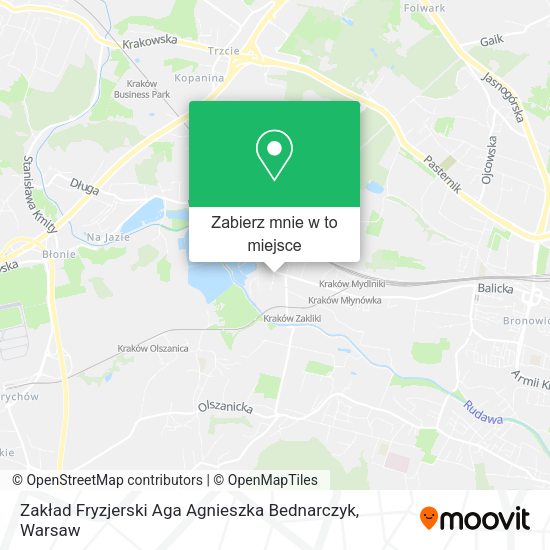 Mapa Zakład Fryzjerski Aga Agnieszka Bednarczyk