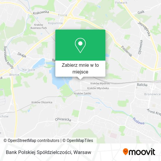 Mapa Bank Polskiej Spółdzielczości