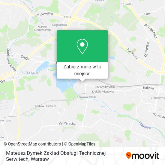 Mapa Mateusz Dymek Zakład Obsługi Technicznej Serwitech