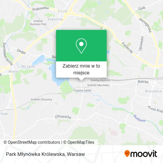 Mapa Park Młynówka Królewska