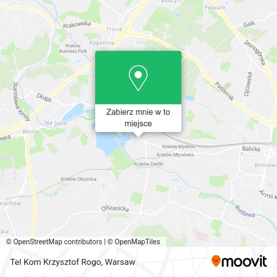 Mapa Tel Kom Krzysztof Rogo