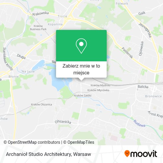 Mapa Archanioł Studio Architektury