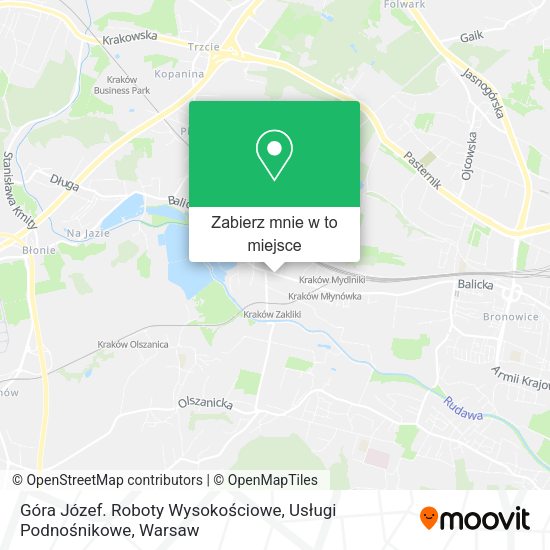 Mapa Góra Józef. Roboty Wysokościowe, Usługi Podnośnikowe