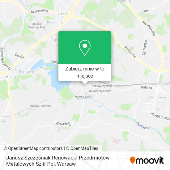 Mapa Janusz Szczęśniak Renowacja Przedmiotów Metalowych Szlif Pol