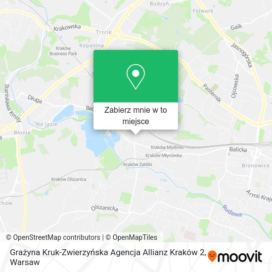 Mapa Grażyna Kruk-Zwierzyńska Agencja Allianz Kraków 2