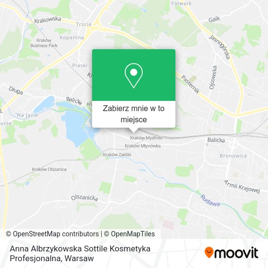 Mapa Anna Albrzykowska Sottile Kosmetyka Profesjonalna