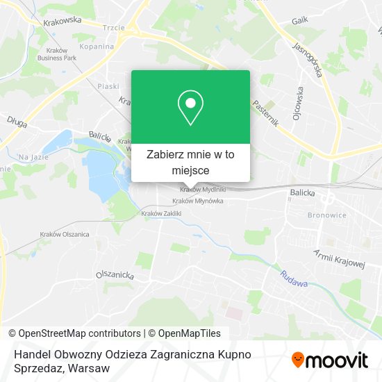 Mapa Handel Obwozny Odzieza Zagraniczna Kupno Sprzedaz