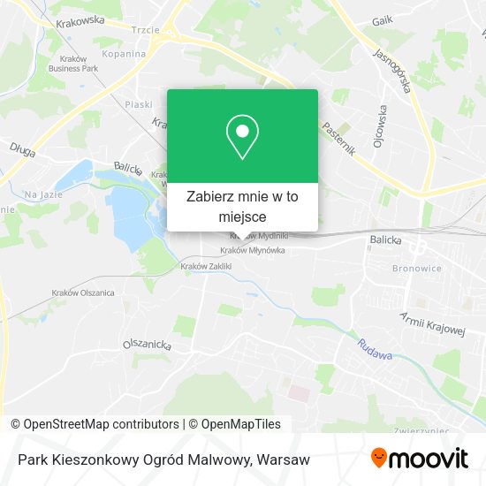 Mapa Park Kieszonkowy Ogród Malwowy