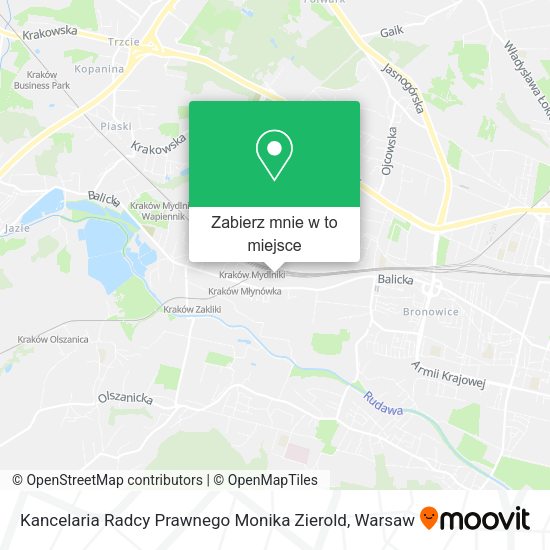 Mapa Kancelaria Radcy Prawnego Monika Zierold