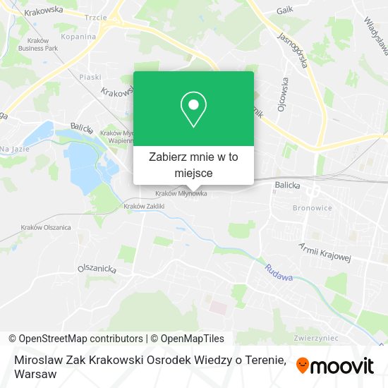 Mapa Miroslaw Zak Krakowski Osrodek Wiedzy o Terenie