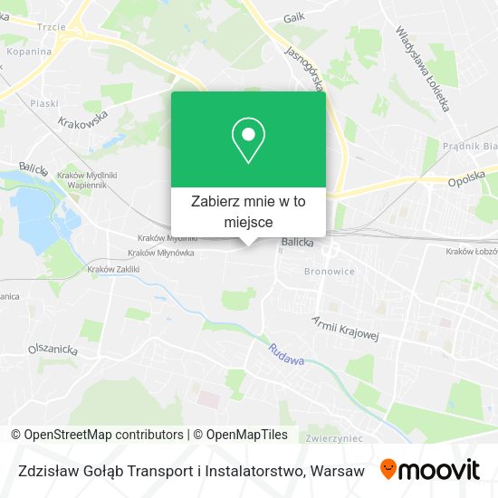 Mapa Zdzisław Gołąb Transport i Instalatorstwo