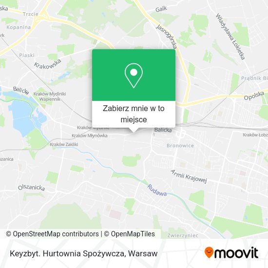 Mapa Keyzbyt. Hurtownia Spożywcza