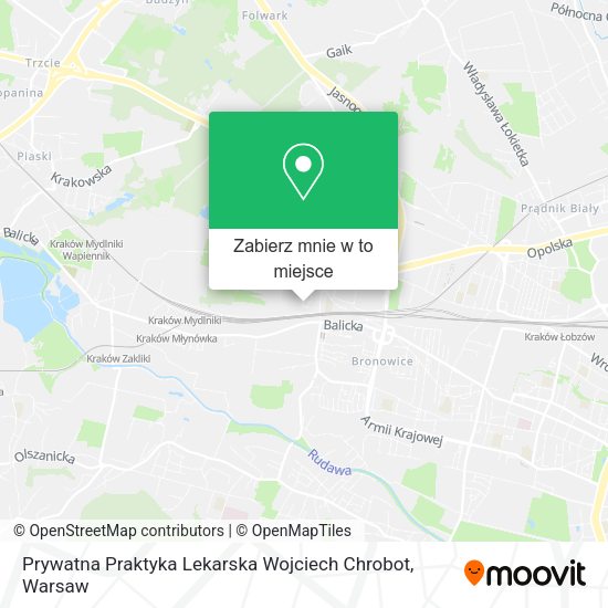 Mapa Prywatna Praktyka Lekarska Wojciech Chrobot