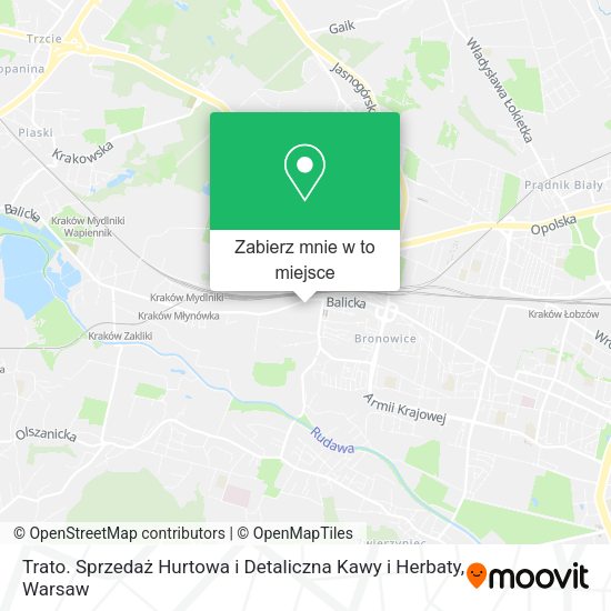 Mapa Trato. Sprzedaż Hurtowa i Detaliczna Kawy i Herbaty