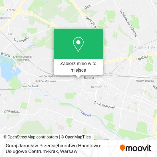 Mapa Goraj Jarosław Przedsiębiorstwo Handlowo-Usługowe Centrum-Krak