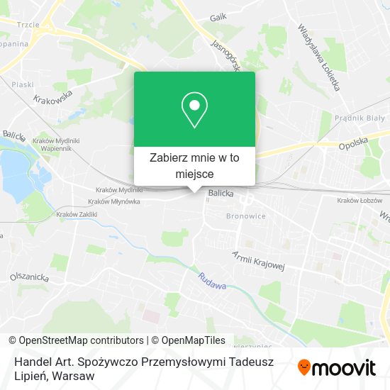 Mapa Handel Art. Spożywczo Przemysłowymi Tadeusz Lipień