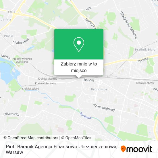 Mapa Piotr Baranik Agencja Finansowo Ubezpieczeniowa