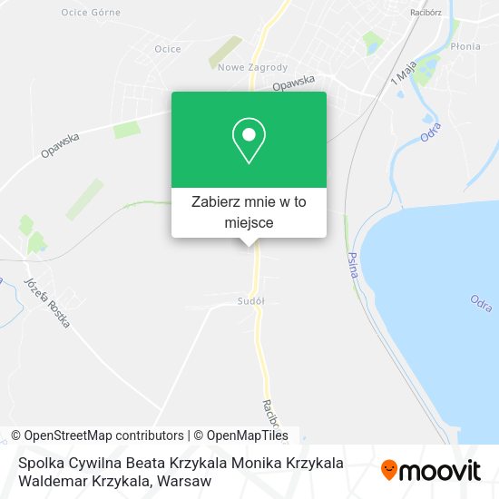 Mapa Spolka Cywilna Beata Krzykala Monika Krzykala Waldemar Krzykala