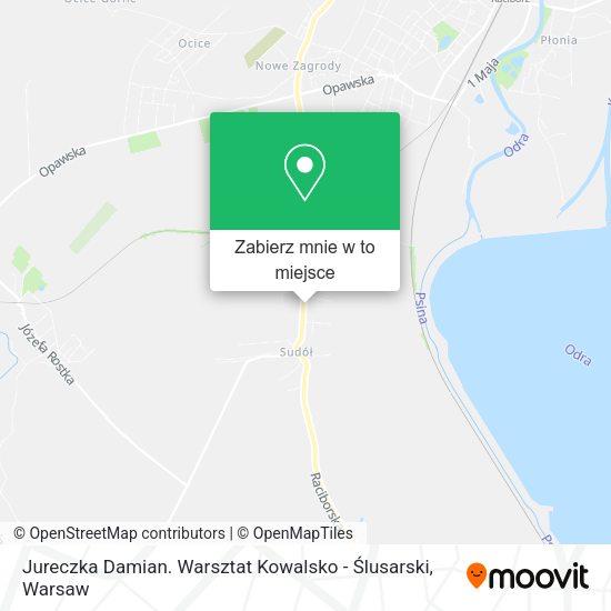 Mapa Jureczka Damian. Warsztat Kowalsko - Ślusarski