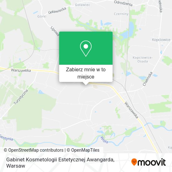 Mapa Gabinet Kosmetologii Estetycznej Awangarda