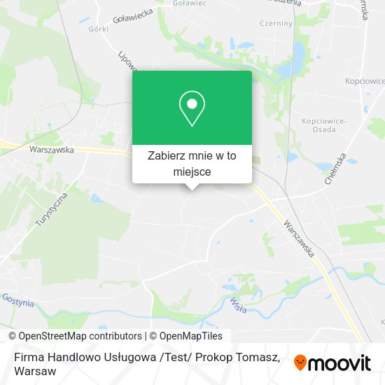 Mapa Firma Handlowo Usługowa /Test/ Prokop Tomasz