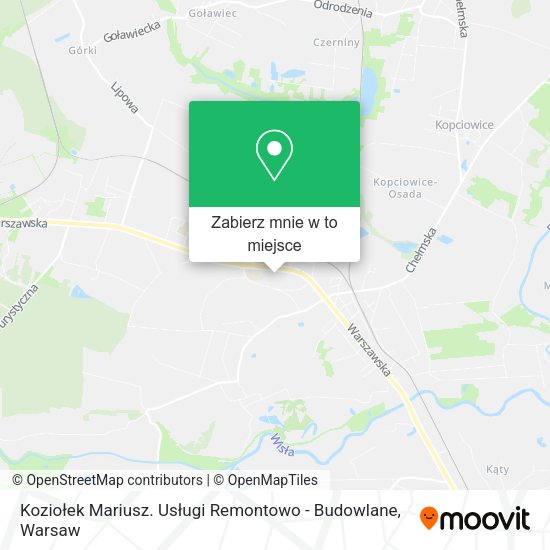 Mapa Koziołek Mariusz. Usługi Remontowo - Budowlane