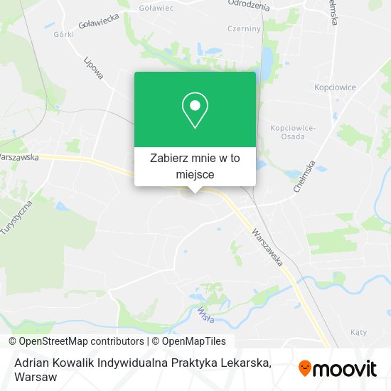 Mapa Adrian Kowalik Indywidualna Praktyka Lekarska