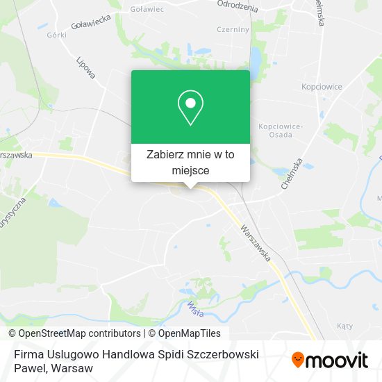 Mapa Firma Uslugowo Handlowa Spidi Szczerbowski Pawel