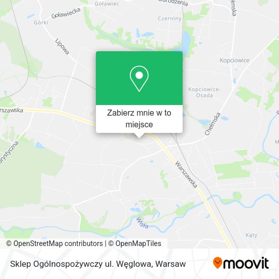 Mapa Sklep Ogólnospożywczy ul. Węglowa