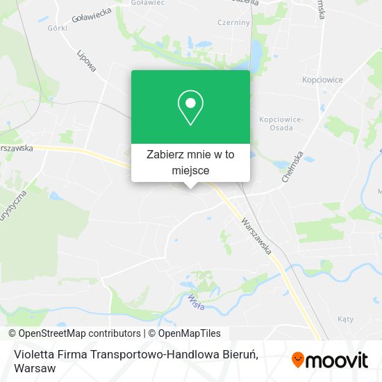 Mapa Violetta Firma Transportowo-Handlowa Bieruń