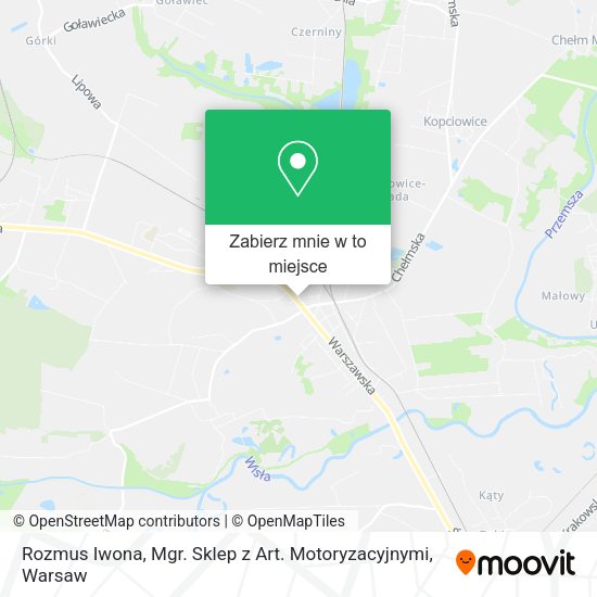 Mapa Rozmus Iwona, Mgr. Sklep z Art. Motoryzacyjnymi