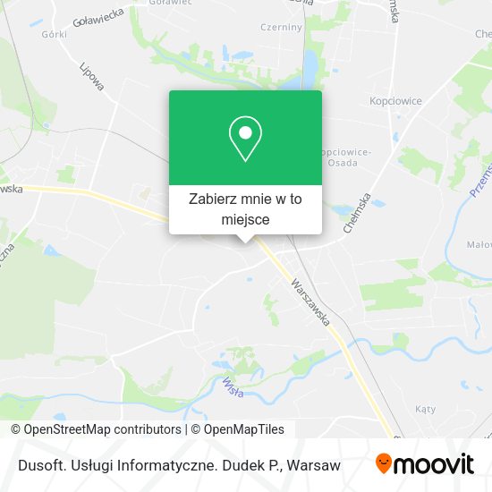 Mapa Dusoft. Usługi Informatyczne. Dudek P.