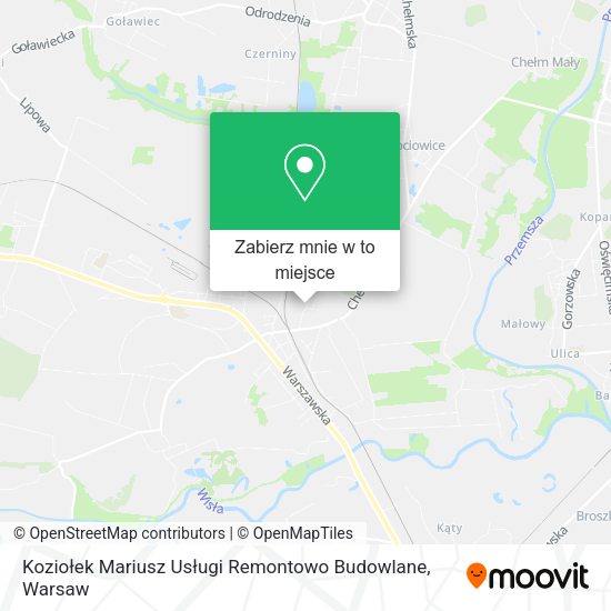 Mapa Koziołek Mariusz Usługi Remontowo Budowlane